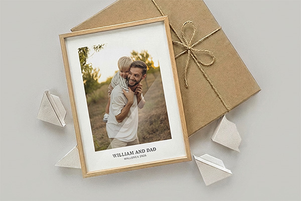 Fotorahmen in Geschenkbox